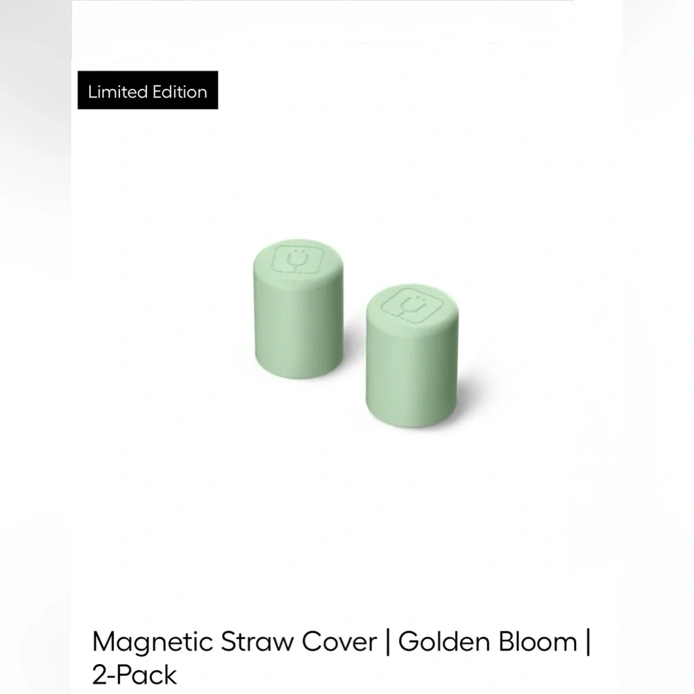 GOLDEN BLOOM Brumate Magnetic Straw Covers • Set of 2 • Limited Edition